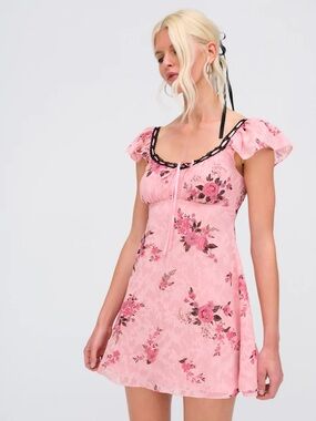 focus pleat smock mini dress in powder blue sovere Hollyn One-Shoulder Ruffle Mini Dress Baby Blue